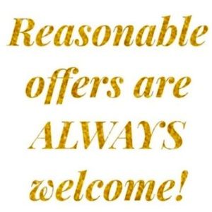 All reasonable offers will be considered!